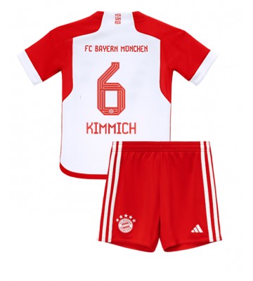 Bayern Munich Joshua Kimmich #6 Koszulka Podstawowych Dziecięca 2023-24 Krótki Rękaw (+ Krótkie spodenki)